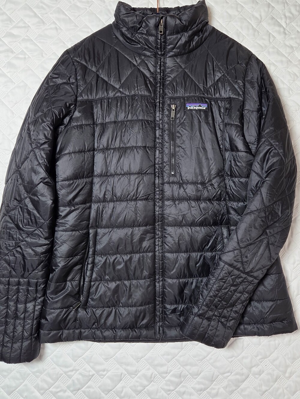 Patagonia Radalie Puffer Jacket Womens Medium black Parka Insulated Quilted Coat